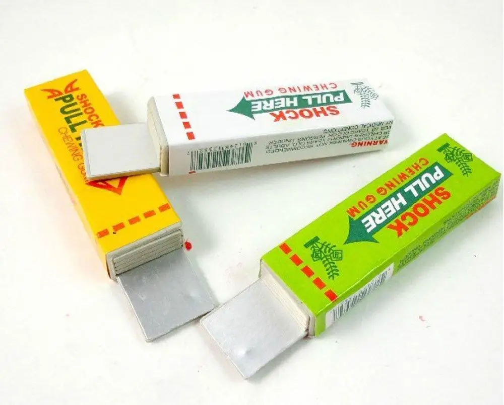 

One Pack of Shocking Gum, Funny Shock Gag (Random Color)