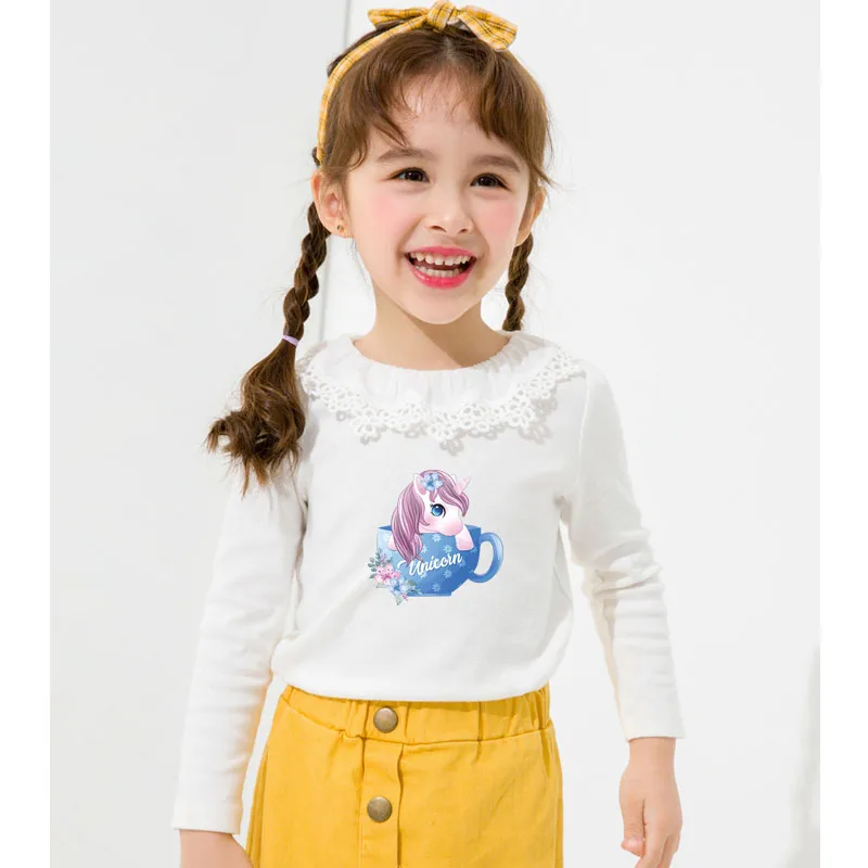 Prajna с единорогом патчи для утюга одежды Мультяшные тепловые термонаклейки