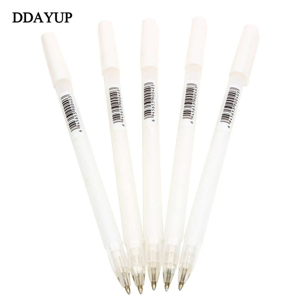 4 шт./лот высокое качество 0 8 мм белыми чернилами Цвет фотоальбом гелевая ручка