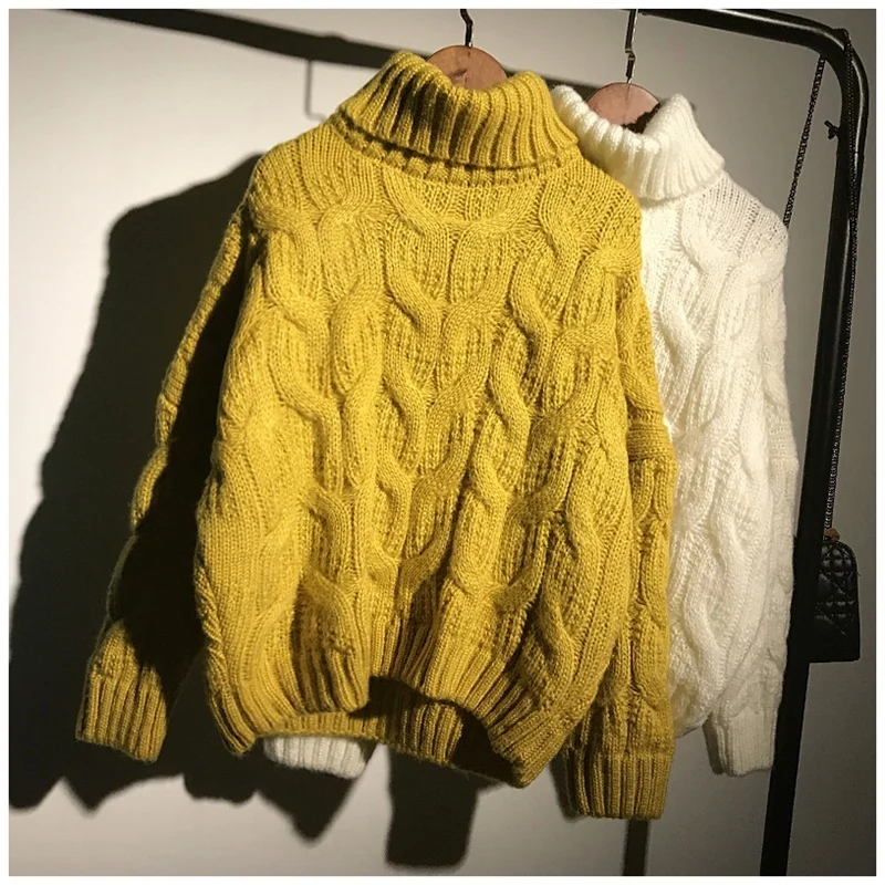 Зимняя водолазка женский свитер женская одежда 2019 корейский элегантный плотный