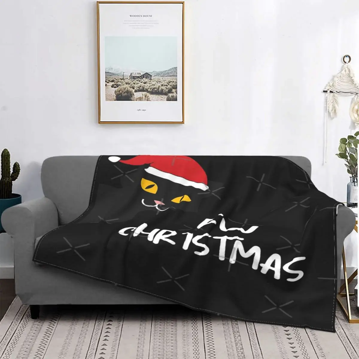 

Ew-Manta de gato Navidad de Navidad, a cuadros cubrecama, manta de p3a, cubiertas de cama de Winter, 9 единиц