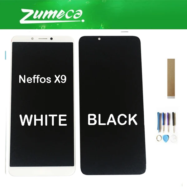 ЖК дисплей и дигитайзер сенсорного экрана Черного белого цветов с лентой