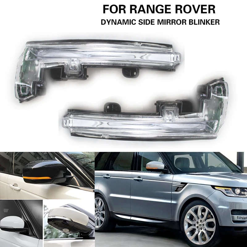 

AU04 -Side Mirror Indicator Dynamic LED Turn Signal Light Blinker for Land Rover LR4 Discovery Range Rover Sport Evoque MK4