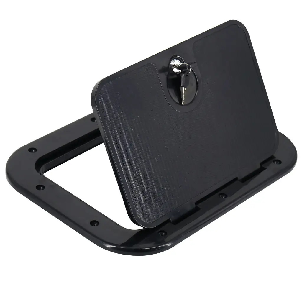

10inch Screw Out Inspection Deck Plate/ Hatch, Marine Boat Yacht Detachable Cover, RV Plastic - 248 X 378mm