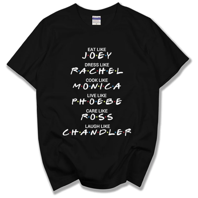 

2020 FRIENDS Letter t-shirt Women tshirt Casual Funny Harajuku t shirt For Men boy cotton Tee Female T Shirt Hipster Clothes