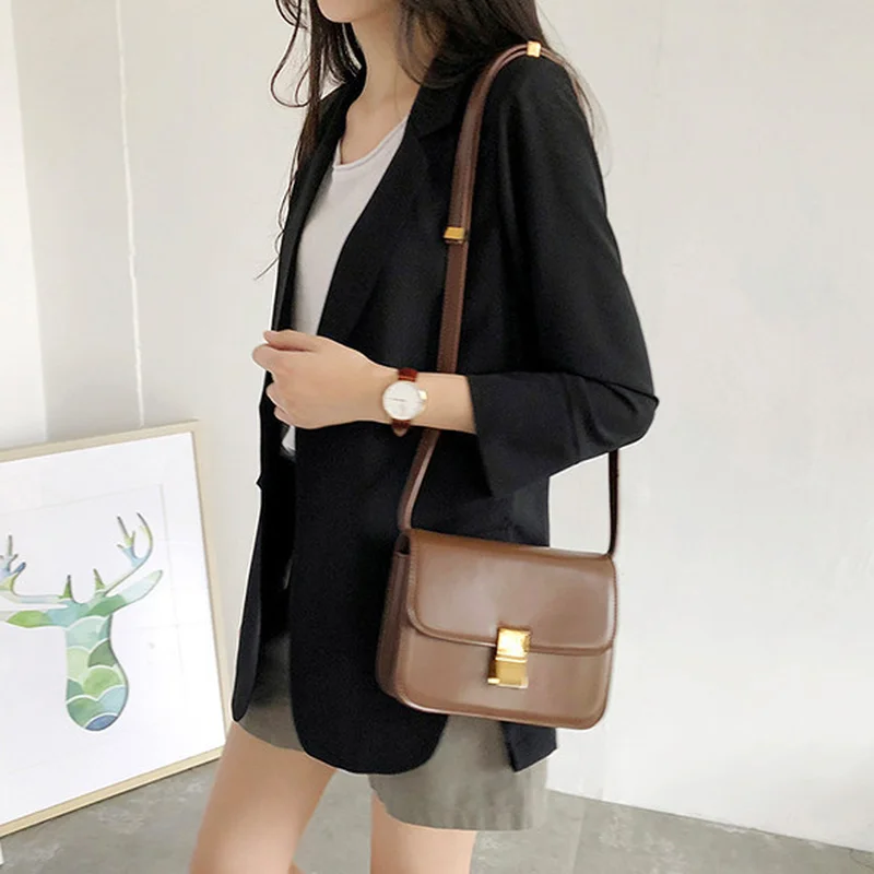 

GOOHOJIO 2020 Oversized Chiffon Tops for Women Temperament Cardigan Female Blazers Autumn Casual Long Sleeve Blazer Overcoats