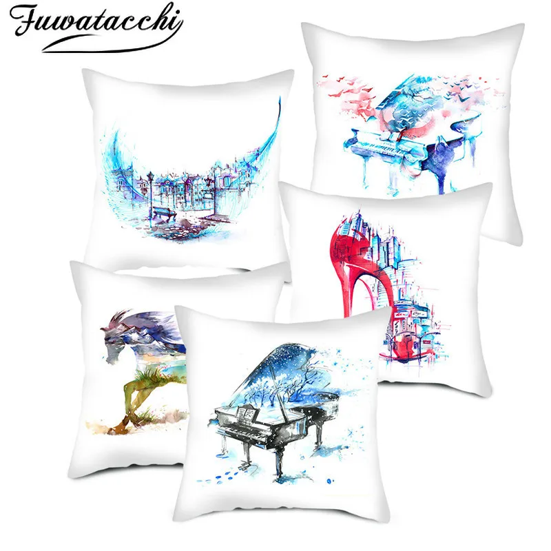 Fuwatacchi абстрактная картина маслом искусственная чехол лошадь животное фото