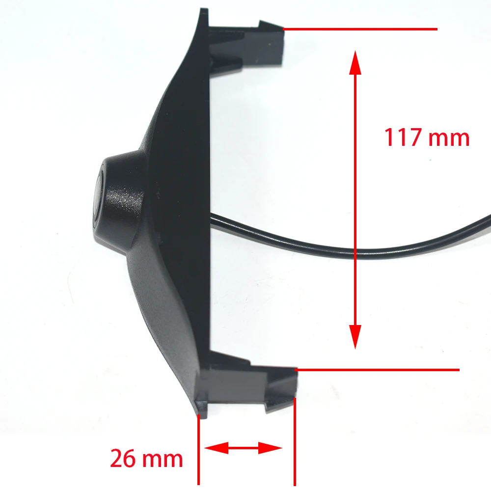 Камера заднего вида ZJCGO CCD HD с логотипом парковки водонепроницаемая камера