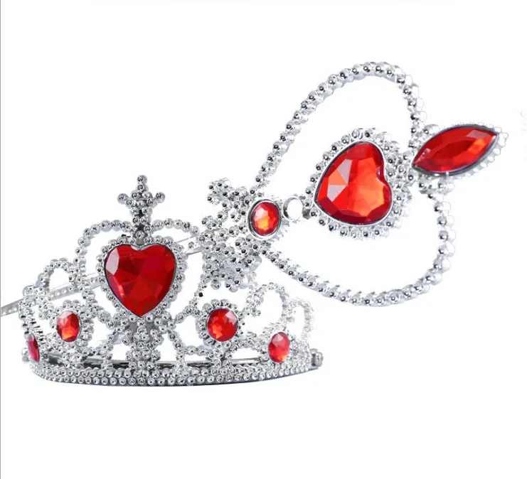 Принцесса косплей пластиковая Корона Тиара для девочек аксессуары волос