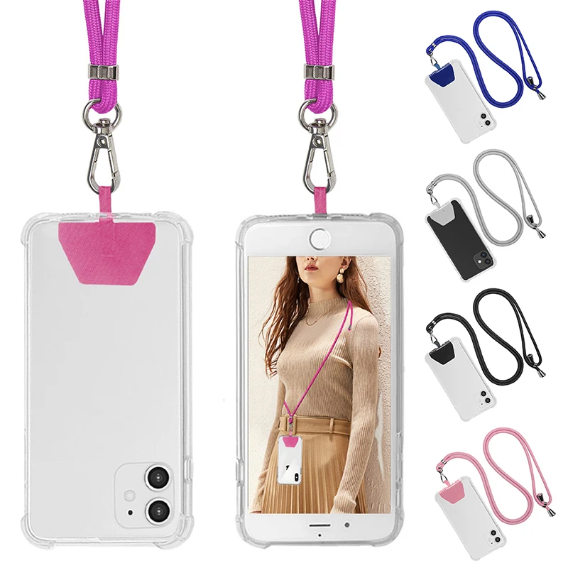 

Corssbody Phone Lanyard For iPhone With Sticker Lanyards Phone Straps Without Phone Case