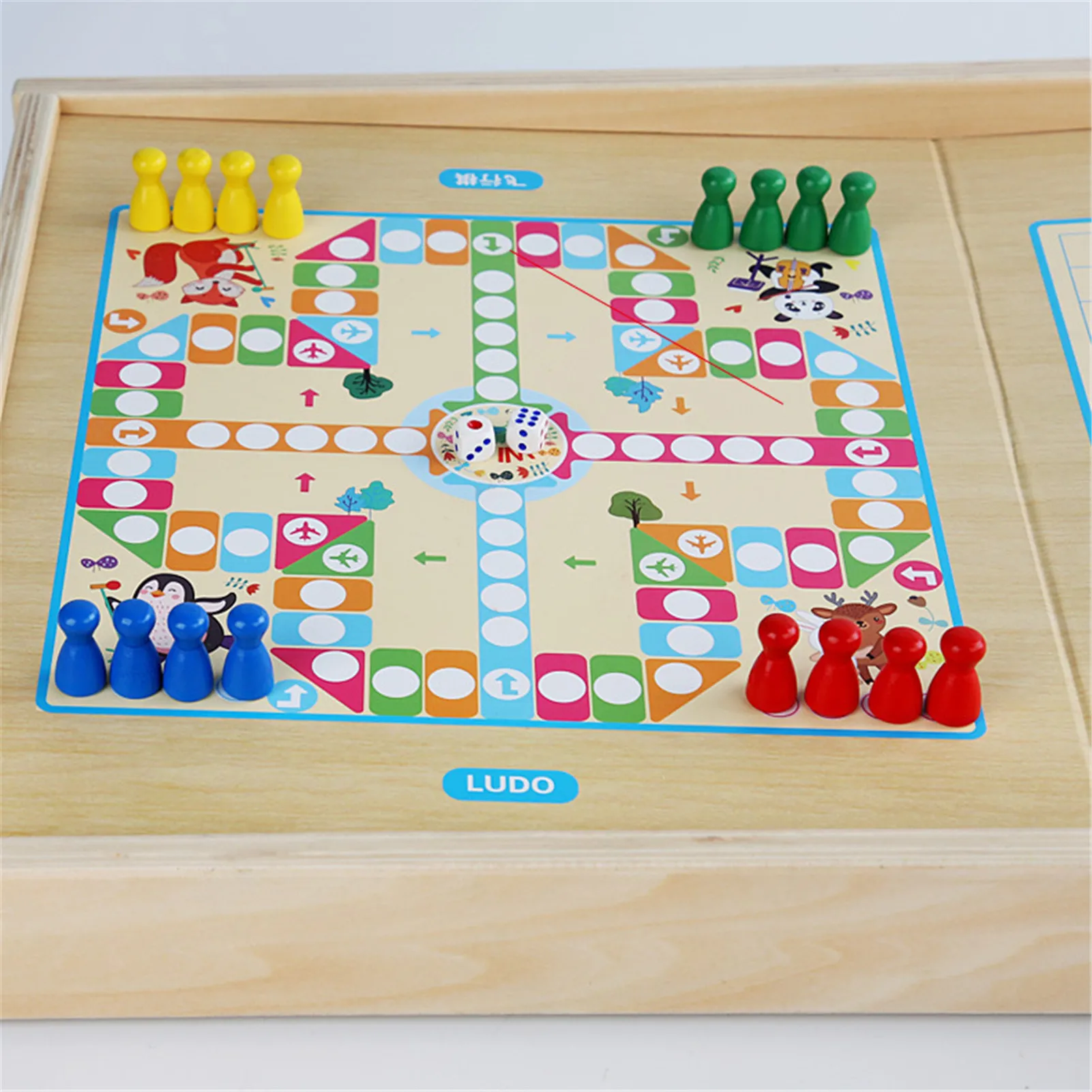 

Three-in-one Table Football Double Table Game Interesting Board Game Flying Chess Gobang Table Chess Board Of Table Football
