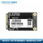 Твердотельный накопитель OSCOO mSATA 100% оригинальный MLC 2D внутренний жесткий диск 16 ГБ 32 ГБ 64 ГБ 128 ГБ 256 ГБ 512 Гб жесткий диск SSD