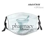 Многоразовая маска Rx для фармацевтических специалистов, маска с фильтром Pm2.5, модная маска для лица для детей и взрослых, фармацевтическая, Студенческая, фармацевтическая, фармацевтическая