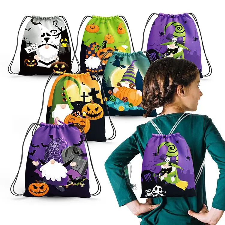 

6PCS/LOT Halloween Sugar Bag Kids Backpack Children Cool Gift Backpacks For Teenagers Luxury Designer Large Capacity