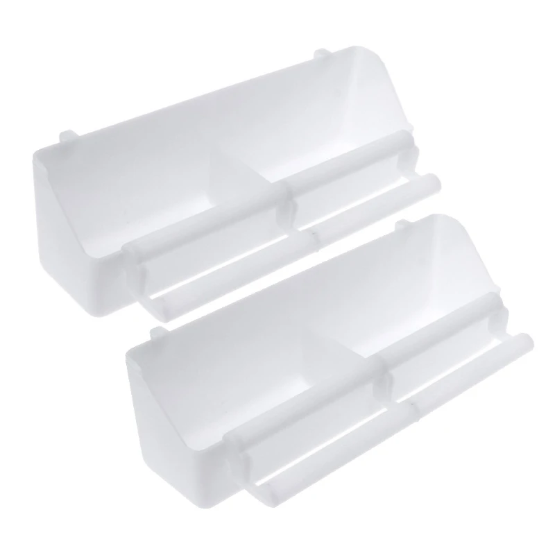 

2Pcs/set Bird Feeder Parrot Food Water Bowl Pigeons Stand Cage Feeding Tools 95AA