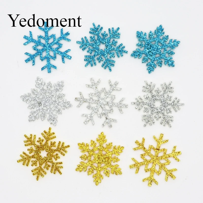 36 шт. нашивки в виде снежинки блестящая кожа/Нетканая ткань для девочек заколки