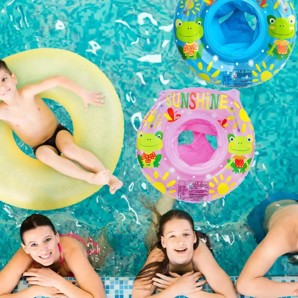 

Summer Portable Baby Swimming ring Newborns Inflatable Circle with Swimming Seat Safety Swim Pool Accessories