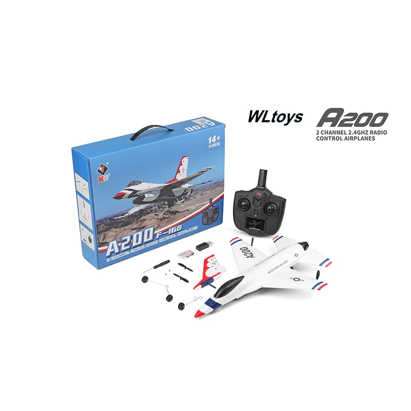 Новинка WLtoys A200 (F-16B) 3CH Rc самолет 2 4G дистанционное управление фиксированное крыло