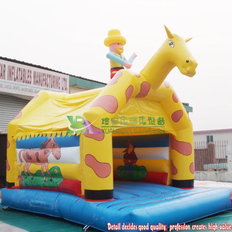 Замок надувной аттракцион для парки лошадь батут | Игрушки и хобби