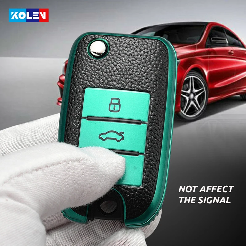 

Leather + TPU Car Remote Key Full Cover Case Fob Shell For MG ZS MG6 EV EZS HS EHS For Roewe RX5 i6 i5 RX3 RX8 Auto Accessories