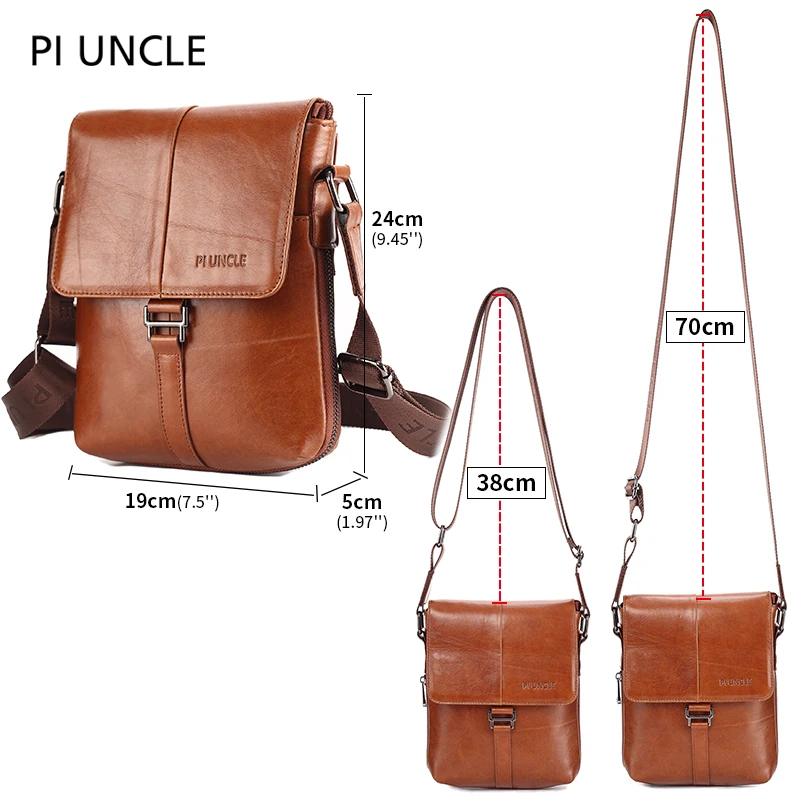 Мужская сумка через плечо из 100% натуральной кожи высококачественные сумки для