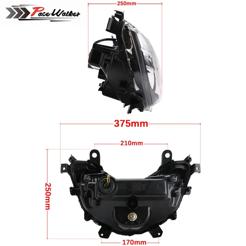 Для Yamaha NMAX125 NMAX155 прожекторная фара NMAX 125 155 2016-2019 мотоциклетные пластиковые полные