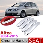 Хромированные наклейки на дверную ручку для Seat Altea 2004  2015, набор аксессуаров для отделки 2005 2006 2007 2008 2009 2010 2011 2013 2014