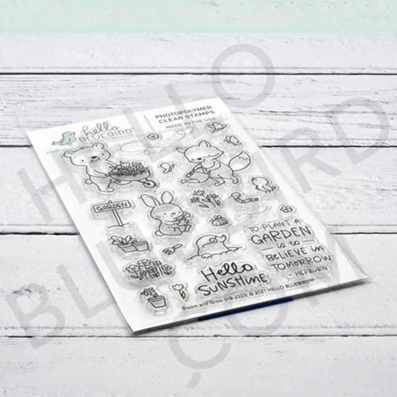 

Fox Watering Diglett Cutting Dies & Stamps Scrapbook Dariy Decoration Stencil Embossing Template Diy Greeting Card Handmade 2021