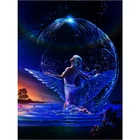 Алмазная живопись, фантазия, ангел, полный квадрат, круглая Алмазная мозаика, алмазная вышивка, распродажа, Набор для вышивки крестиком, украшение для дома