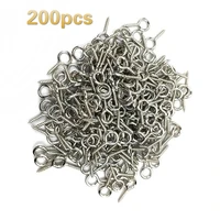 200pcs 4x8mm sheep eye screws bolt ring hooks claw nails are used for beads pendants diy accessories