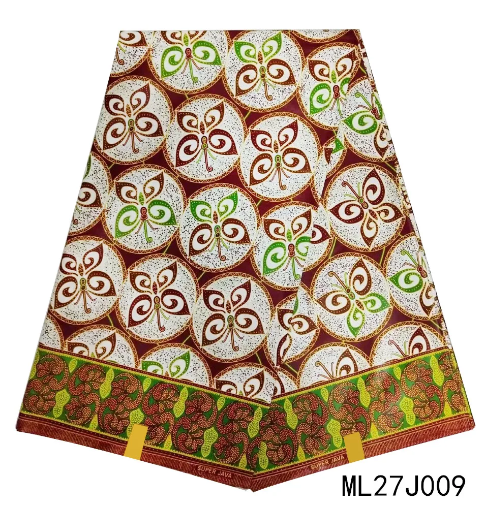 

LIULANZHI 100% Cotton African Wax Prints Fabric Ankara Java Wax Real Wax Fabric for Women Clothes 6 Yards ML27J005-ML27J021
