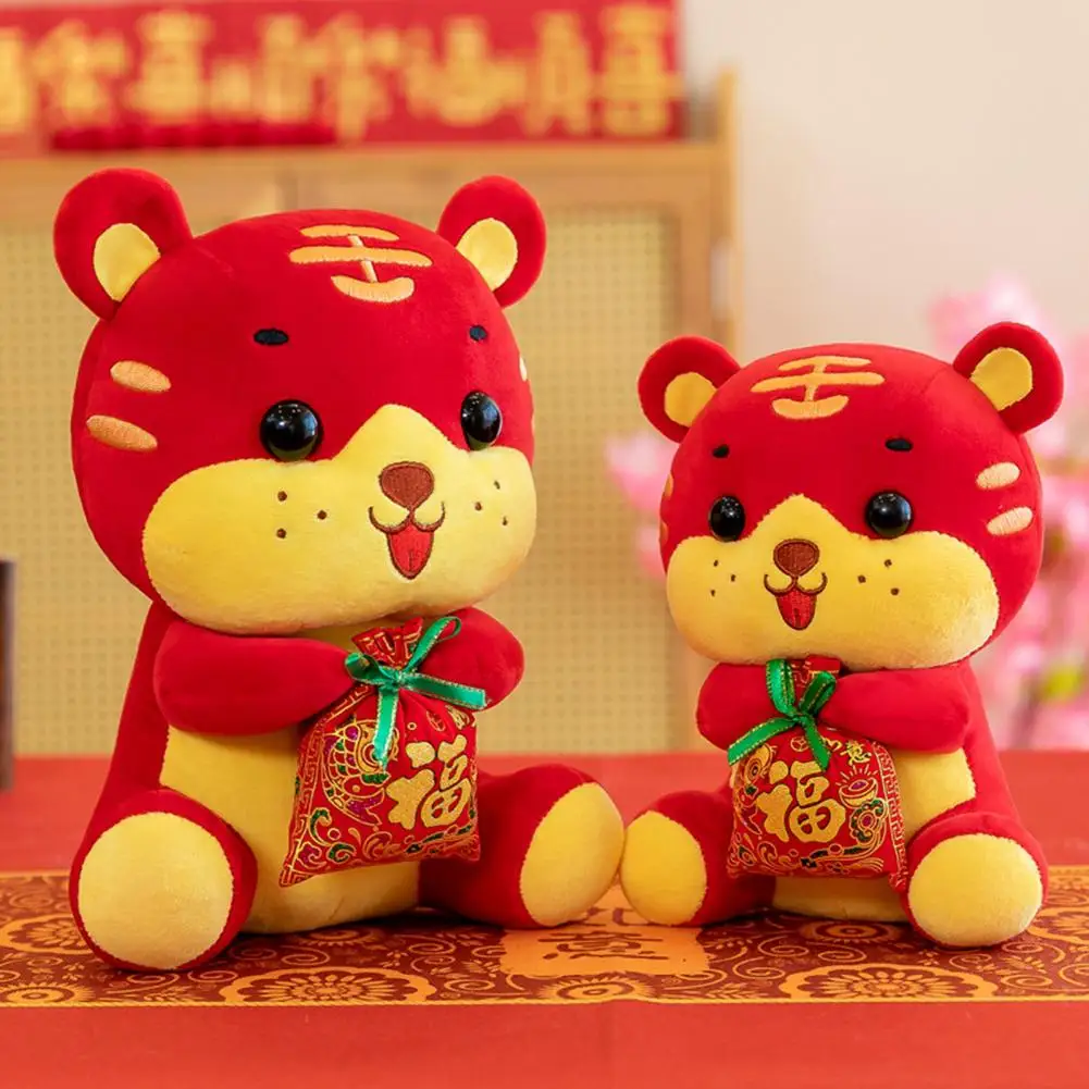Милый новогодний талисман-кукла Тигр Китайский Новый год благословение тигра