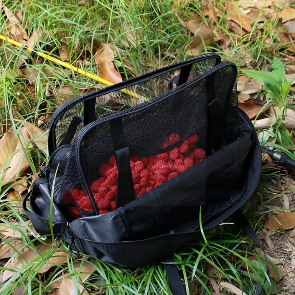 

Сумка для рыболовной приманки Stirage, сетчатые мешки для приманки на воздухе, сетчатые сумки для приманки, новые мешки для пикника Boilie, черный ...
