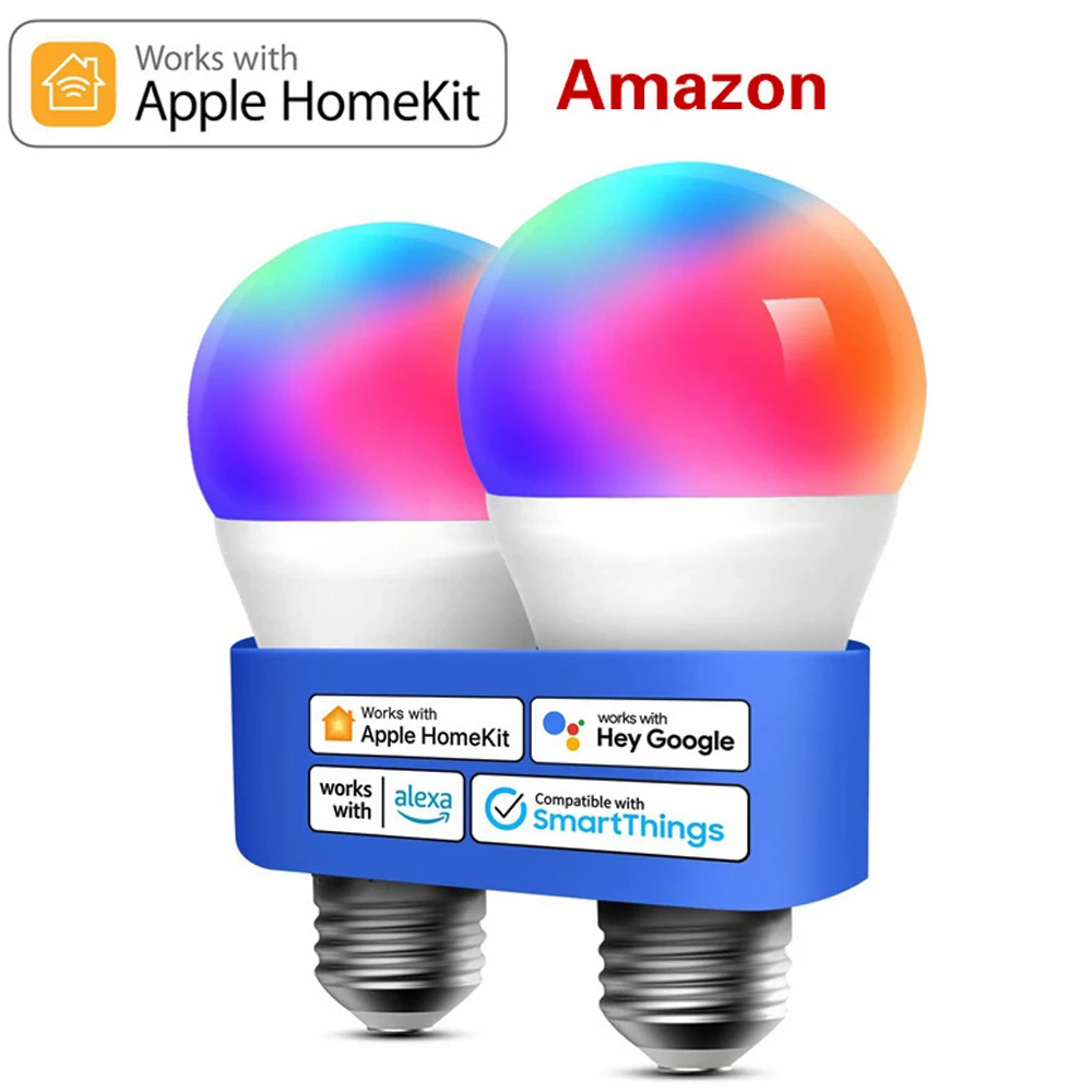 AC85-265V Homekit Has Passed MFI Certification Iphone SIRI Voice Control 9W WiFi Smart Bulb Light Scan Code Connection