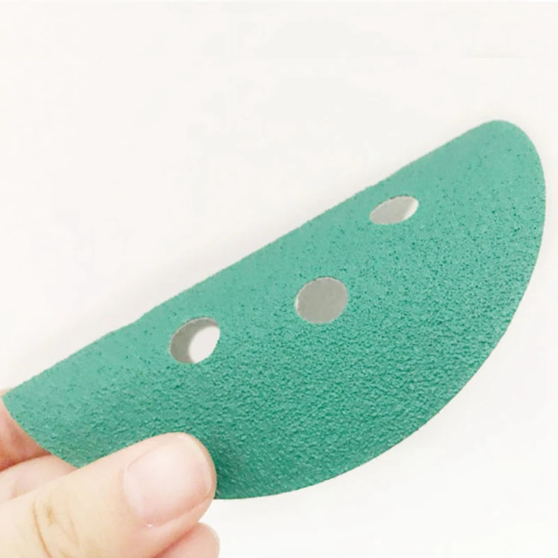 

5 Inch Green Polyester Film Flocking Sandpaper, Film Sanding Sandpaper, Water-Resistant Fine Polishing Sandpaper(100)
