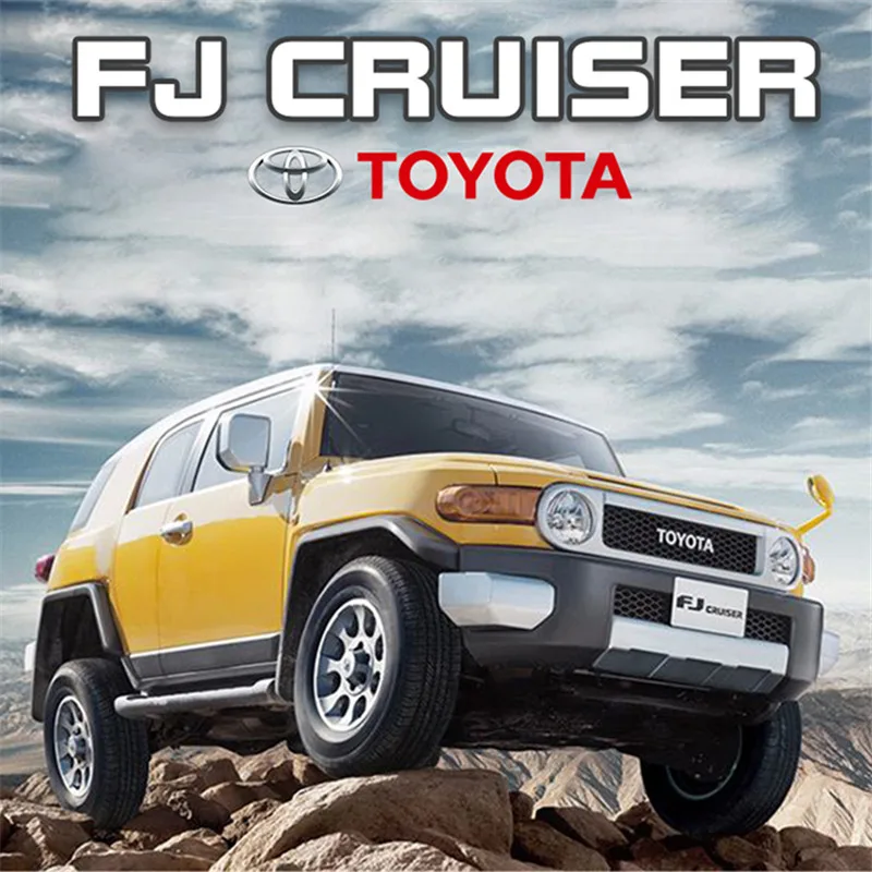 

Модель автомобиля TOYOTA FJ CRUISER 1:32 из сплава, литые металлические игрушки для внедорожников, Коллекционная модель высокой имитации, подарок дл...