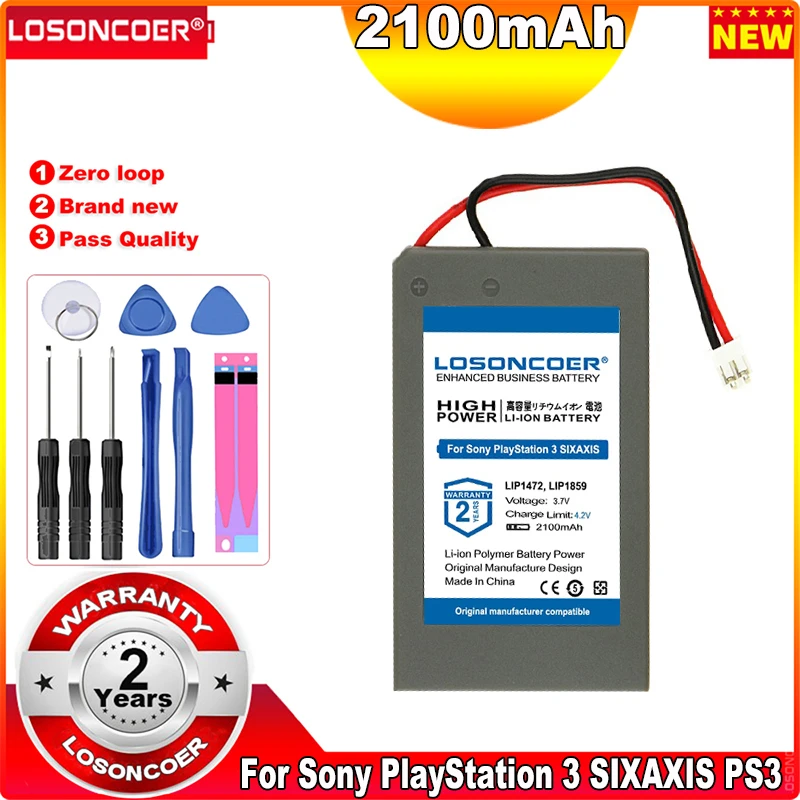 Оригинальный аккумулятор LOSONCOER LIP1472 LIP1859 2100 мАч для Sony PlayStation 3 SIXAXIS PS3 |