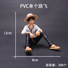 12*8 см аниме One Piece Luffy ПВХ Фигурка Обезьяна D Luffy Классическая фигурка модели игрушки Сабо кукла Ace Торт Коллекция украшений для автомобиля