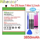 Аккумулятор Wisecoco Li3927T44P8H726044 3850 мА  ч для телефона ZTE Axon 7 Mini 5,2 дюйма с кодом отслеживания