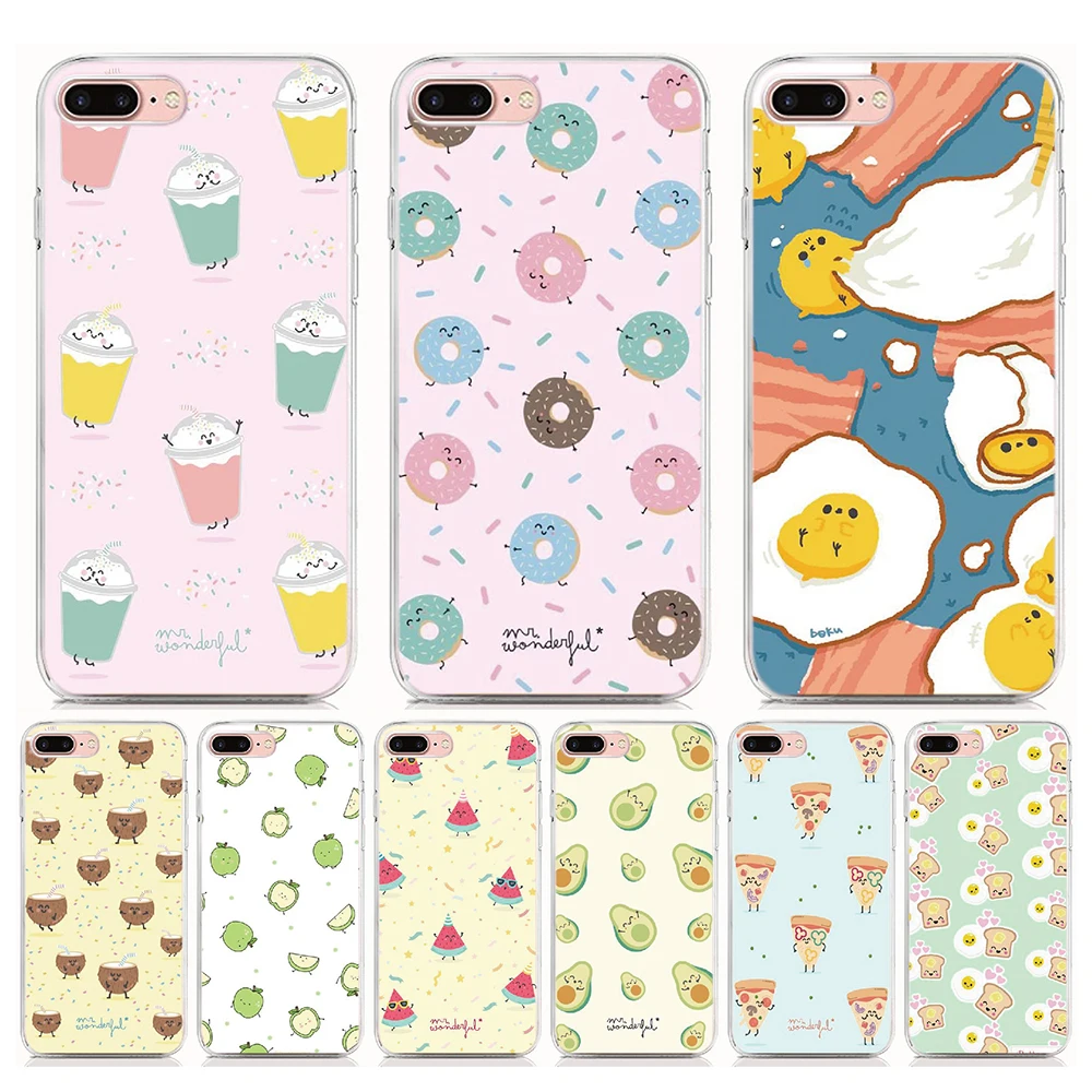 

For BQ Aquaris X2 X pro U2 lite C V VS X5 PLUS M5 vsmart Active 1 JOY 1 Plus Case Soft Funny Cute Fruit Back Cover Phone Case