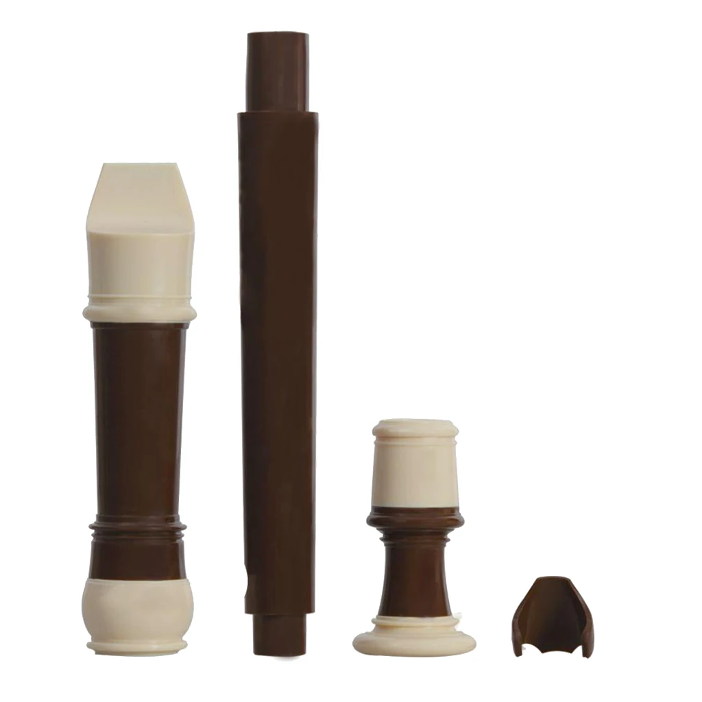 Сопрано рекордер 8-отверстие кларнет с чистящей удочкой + протирочная ткань ключ B