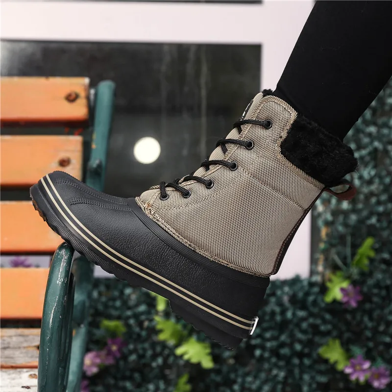 

Women Boots Waterproof plush warm Winter Ankle Snow Boots Women Platform Winter Shoes with Thick Fur Botas Mujer high boots