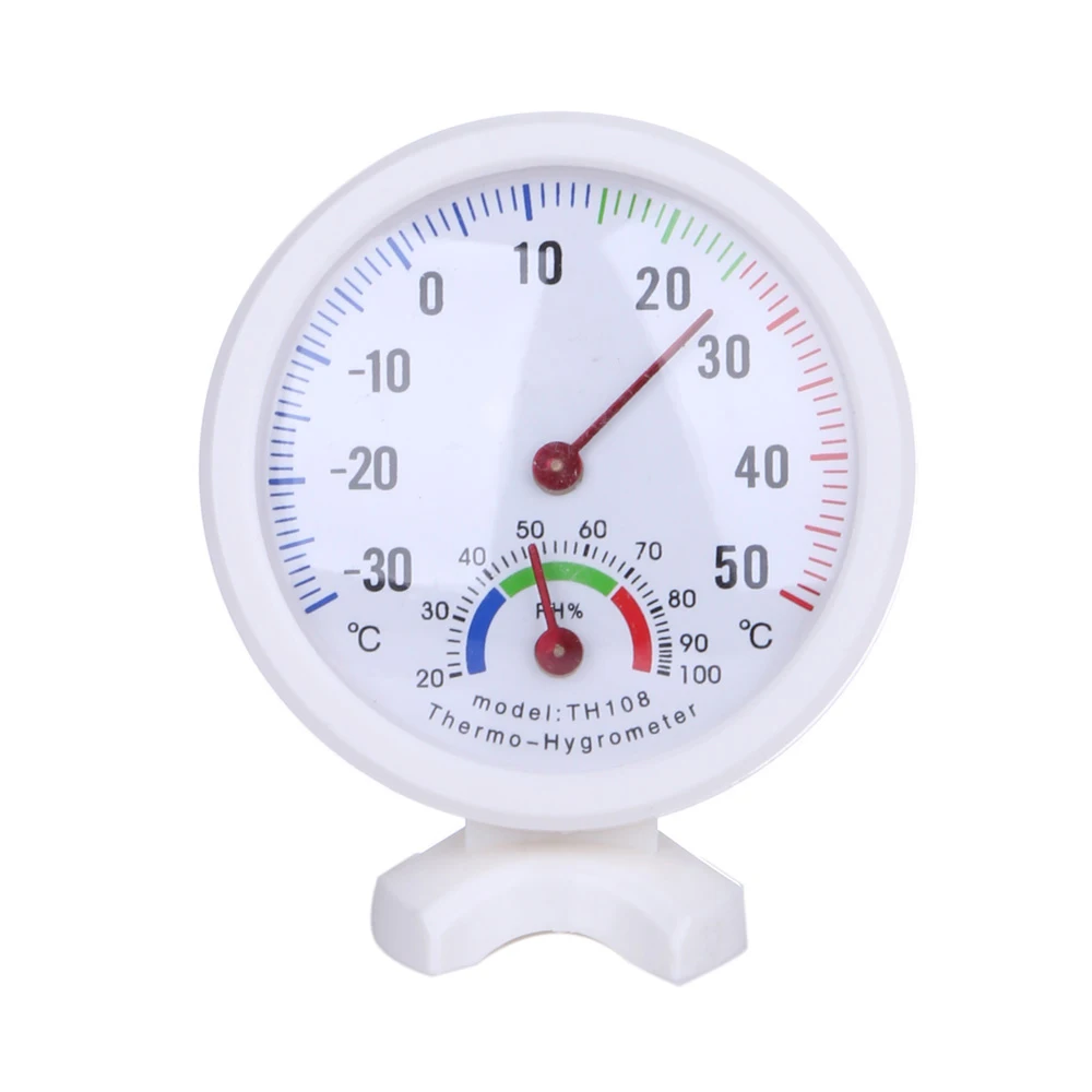 

Mini Digital Thermometer with Small Bracket Office Wall Desktop Thermometer Hygrometer LCD Digital Measure Tool Bell Shaped