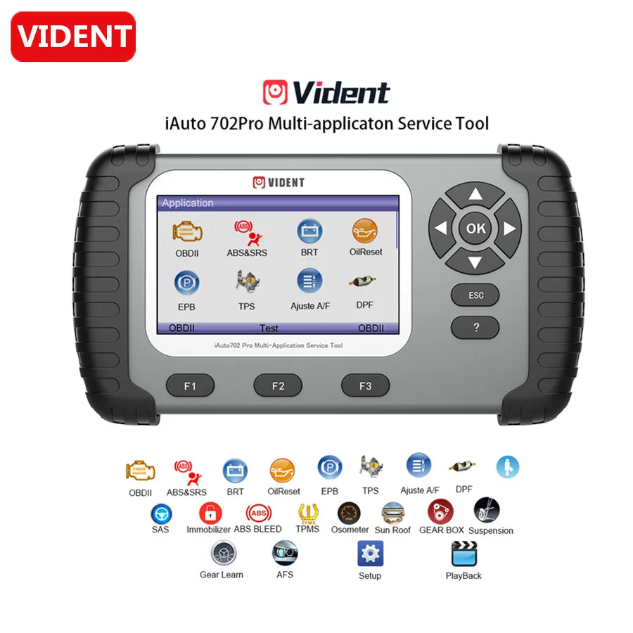 VIDENT iAuto 702 Pro мульти-аппликатор сервисный Инструмент поддержка ABS/SRS/EPB/DPF iAuto702 Pro