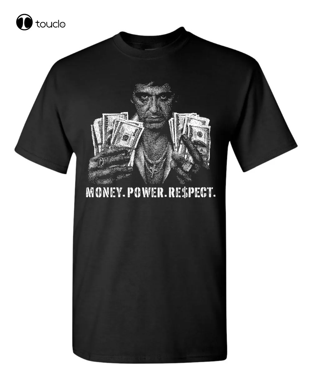 

Scarface Money Power Respect Scar Face Brand T Shirt Homme Tees Print T-Shirt Men Harajuku Brand T-Shirts