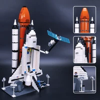 in stock 1230pcs 16014 space shuttle expedition model building kits set blocks bricks 10231 toys for children gifts