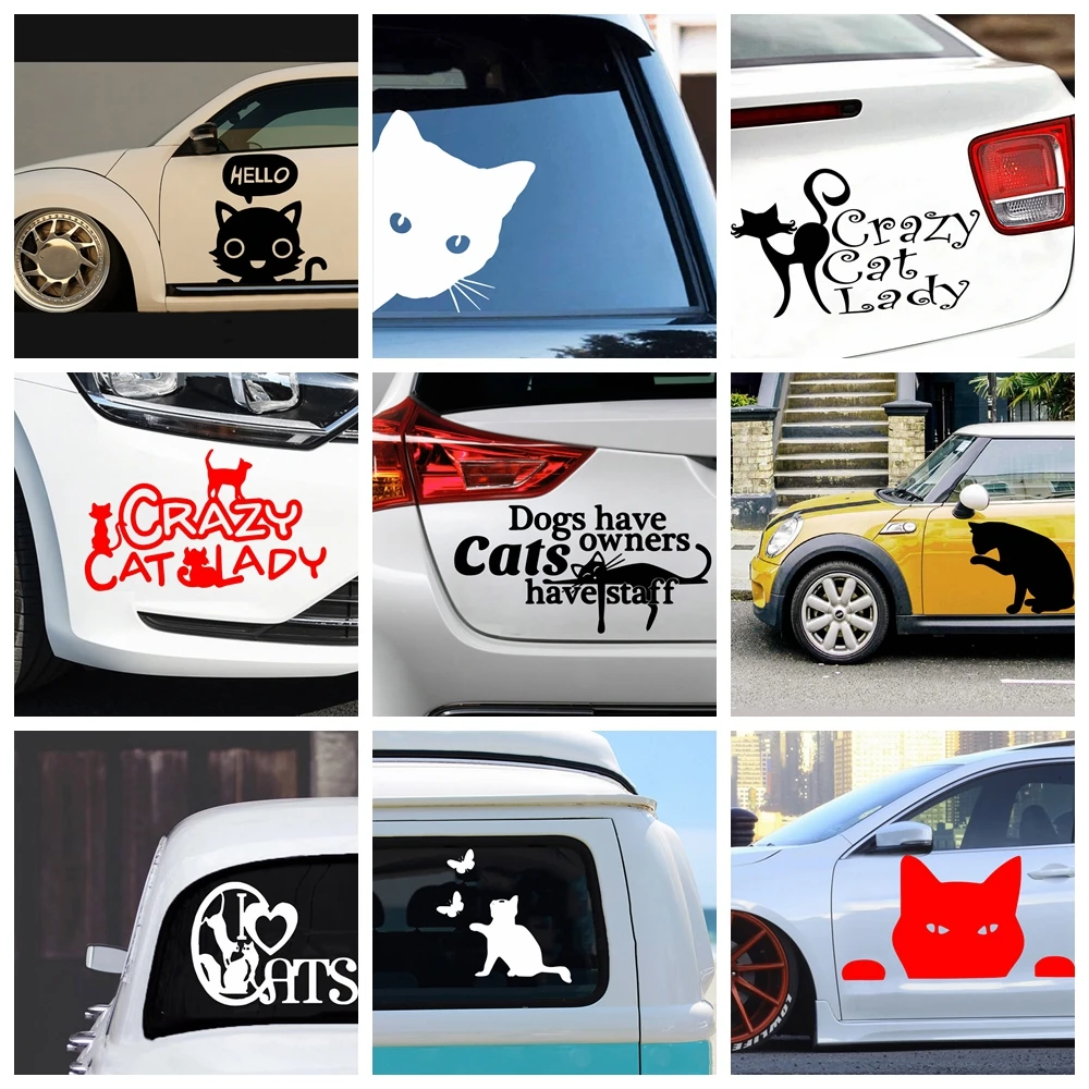 

NEW cats Auto Sticker Car Stickers Auto Vinyl Car Sticker Car Accessories