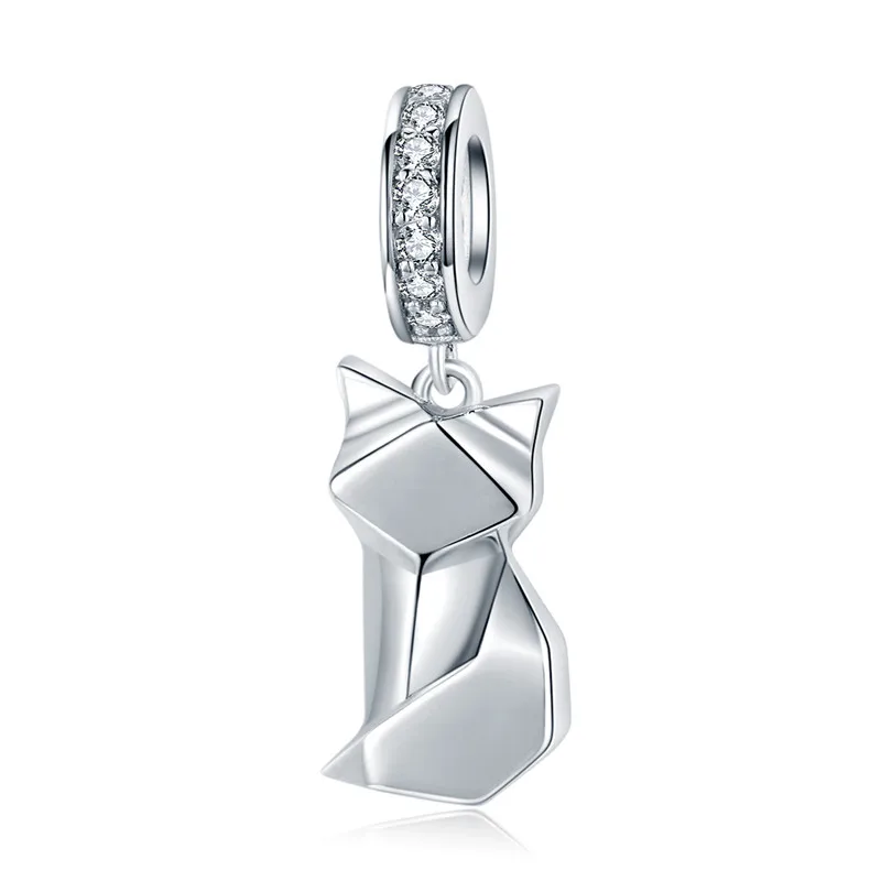 Fit Pandora браслет серебро 925 CZ лук собака медведь лапа лиса Летающий Динозавр талисманы S925 белка и орех бык бусины DIY ювелирные изделия - Окраска металла: asd108