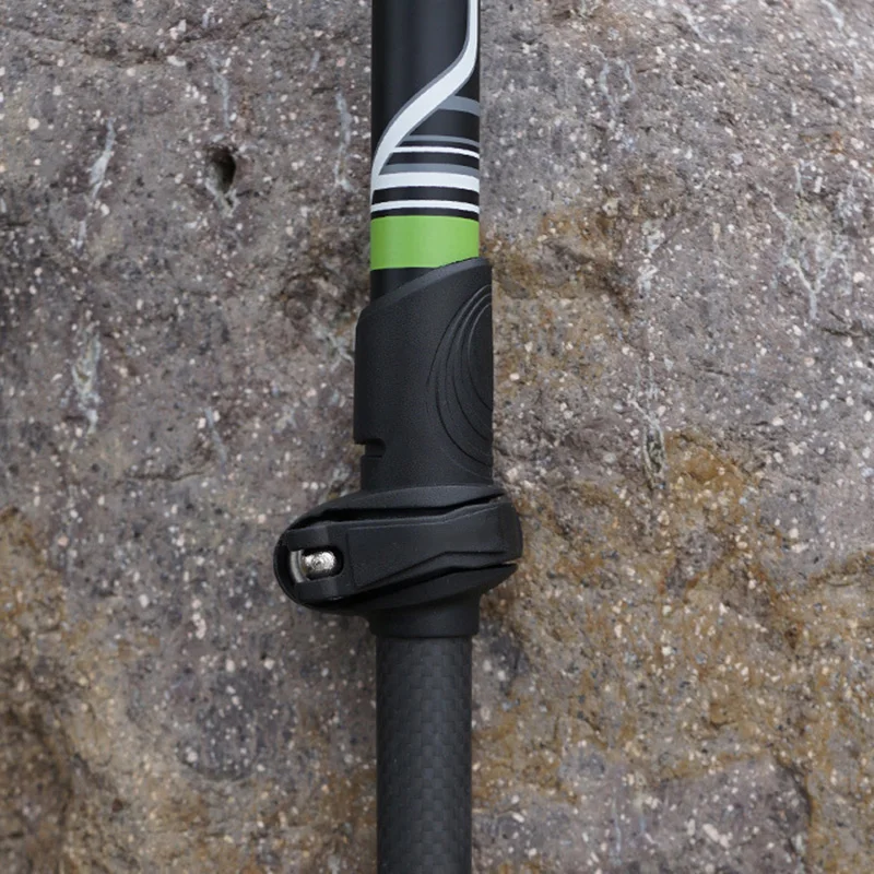 

New Carbon Fiber Trekking Pole Lock T Handle Ultra Light Folding Travel Trekking Pole Outdoor Hiking XD88