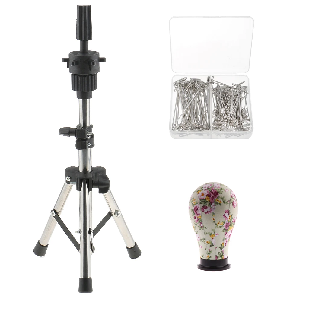 Голова манекена из холщового полотна 23 дюйма со штативом и штифтами 150